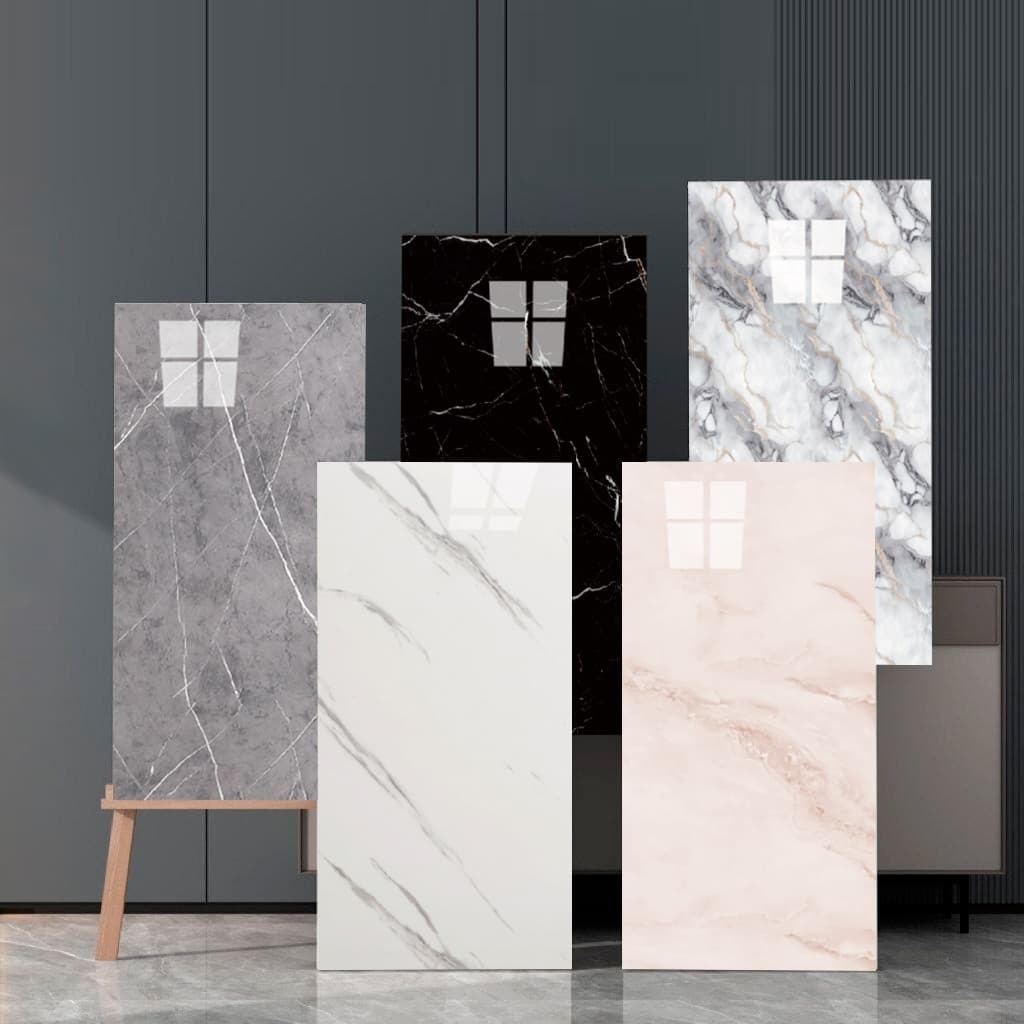 KIT COM 10/20/30/40 PLACAS MARMORE ADESIVAS ALTO BRILHO PAREDE E PISO
