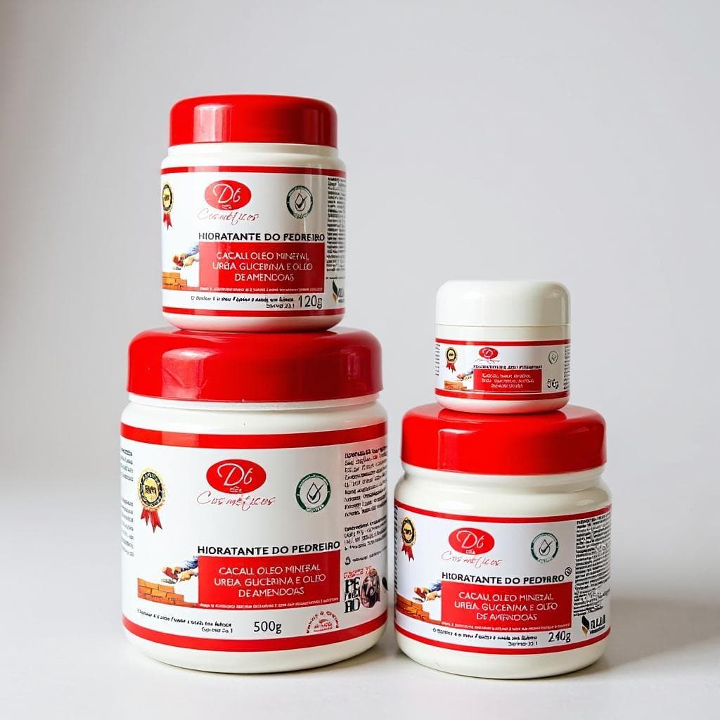 Creme de Ureia do Pedreiro - Hidratante para Pés Ressecados e Rachados - VÁRIOS TAMANHOS