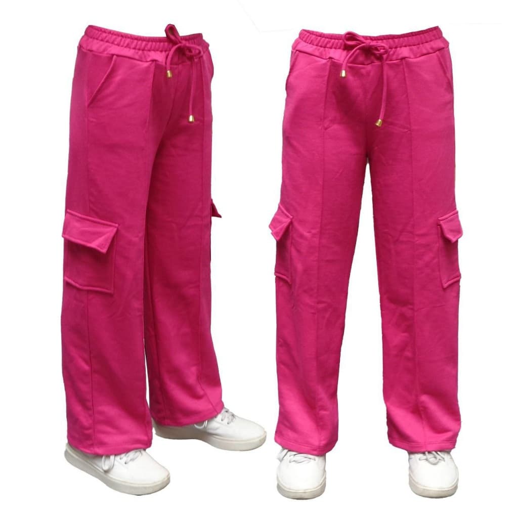 CALÇA CARGO MENINA : JUVENIL MOLETINHO