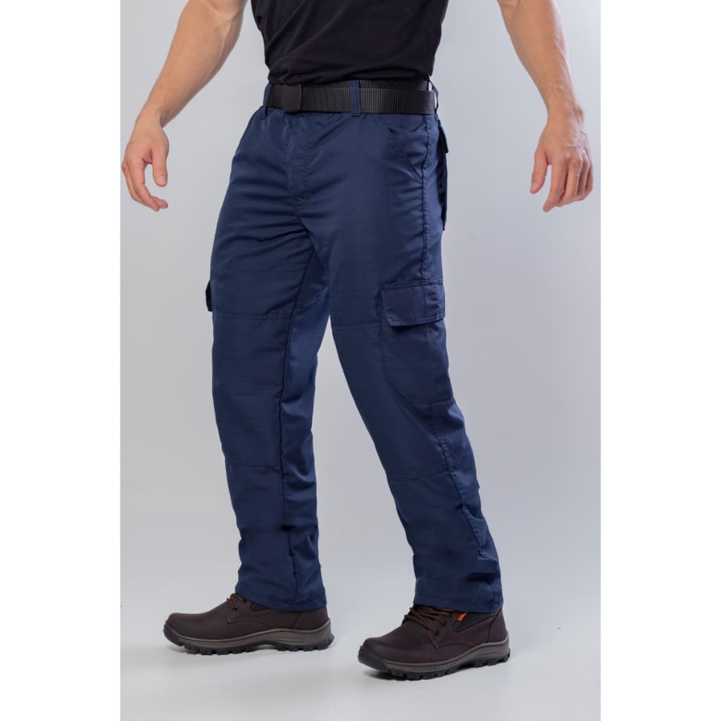Calça Reforçada Pesca Camping Trilha 6 Bolsos Poly Ripstop Cargo