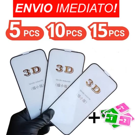 Kit 5/10/15 Pcs Película De Vidro Temperado 3D Espessura Max para Samsung S10E S20 S21 S22 S23 S24 S25 Plus Fe Ultra