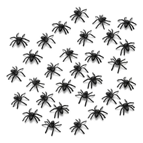 Mini Aranhas De Brinquedo C/25 Unidade