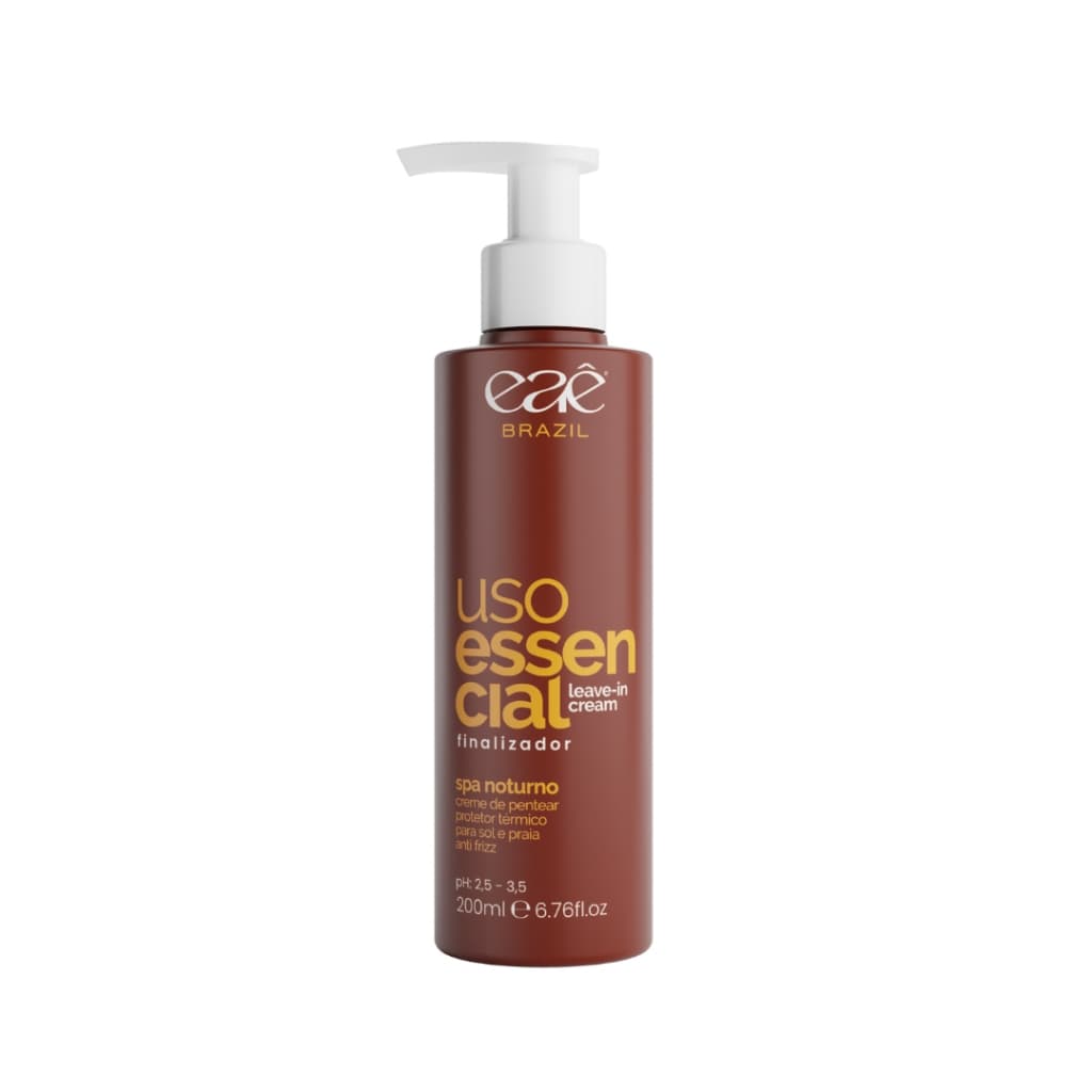 Uso Essencial 200ml Finalizador Protetor Sol e Praia Termico Leave-in Cream Anti Frizz Eaê Brazil