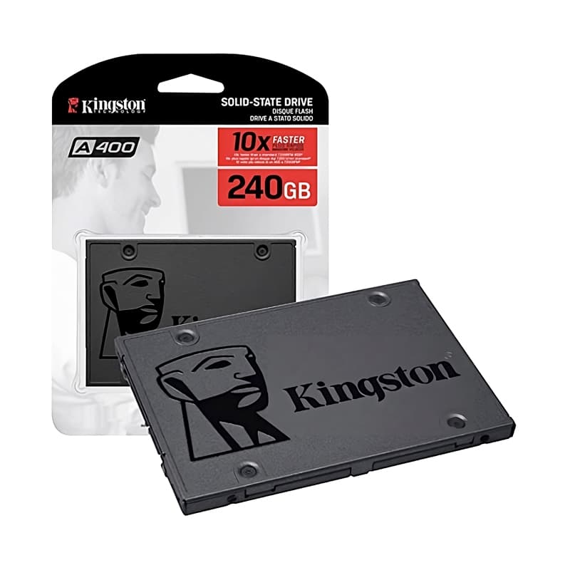 SSD Kingston SATA 3.0 A400 240GB INTERNO SA400S37/240GB LEITURA ATÉ 500MB/S E GRAVAÇÃO ATÉ 350MB/S