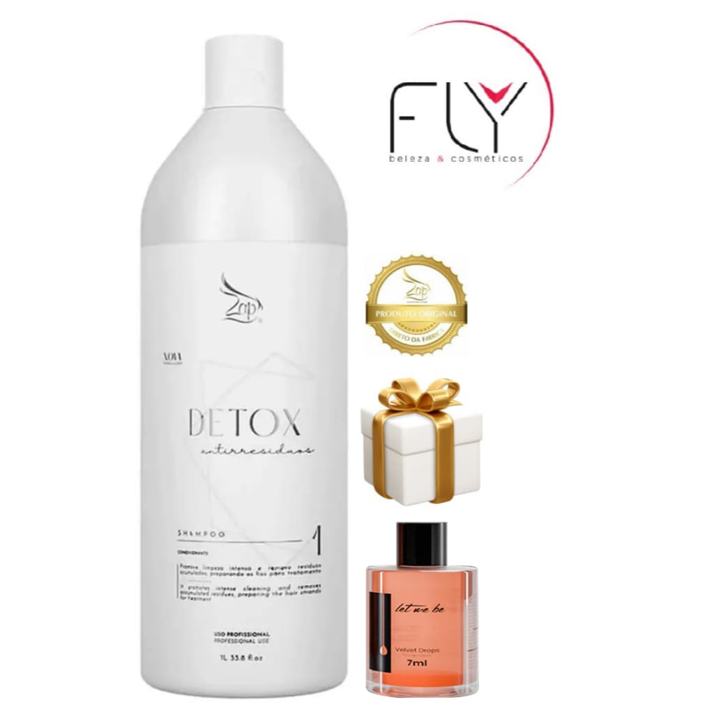 Shampoo Zap Detox Anti-resíduos 1lito.Envio Imediato.