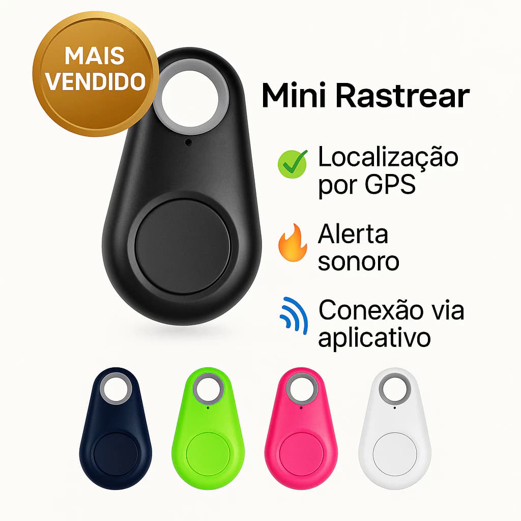 Mini Rastreador GPS Portatil para Chaves Carro Moto Pets Bolsas Mochilas