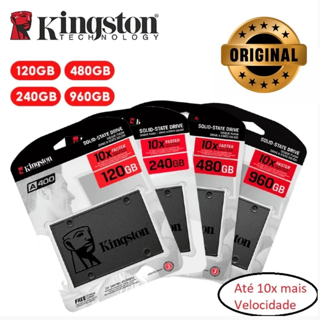 SSD Kingston 960GB 480GB 240GB 120GB - Original Kingston Pronta Entrega
