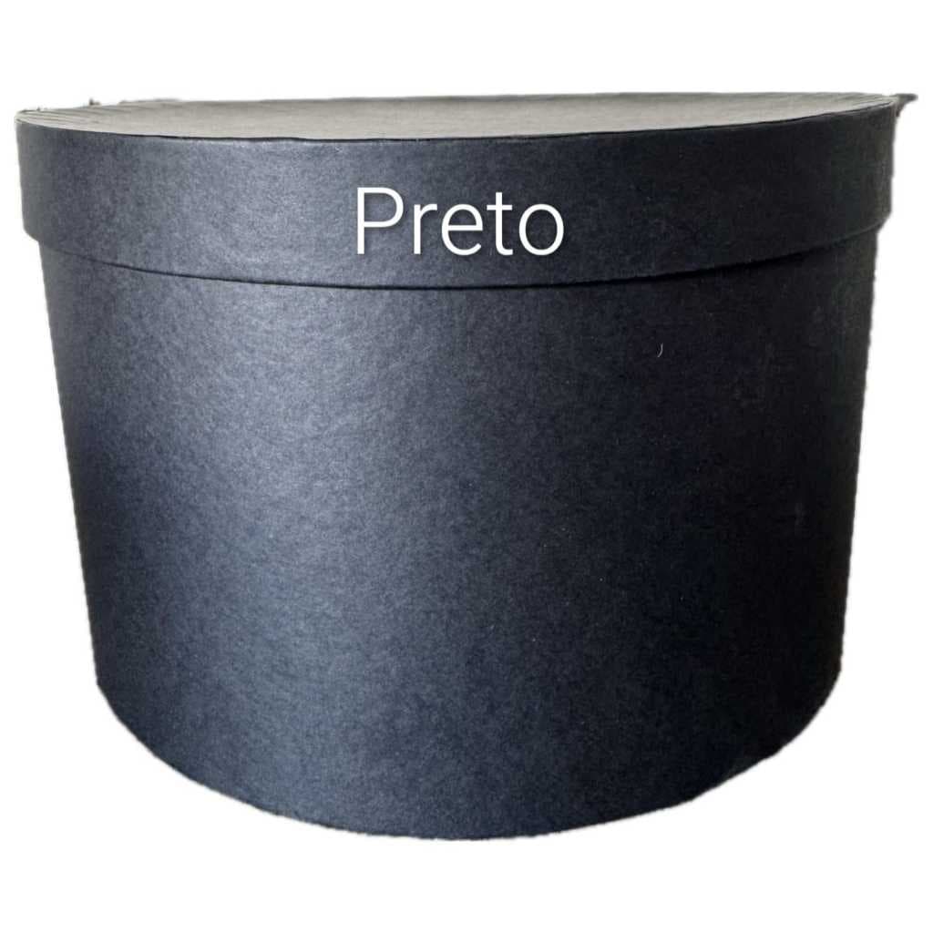 Caixa de Presente Redonda Cartonada Individual 17,5x14 e 24x15 Box Luxo