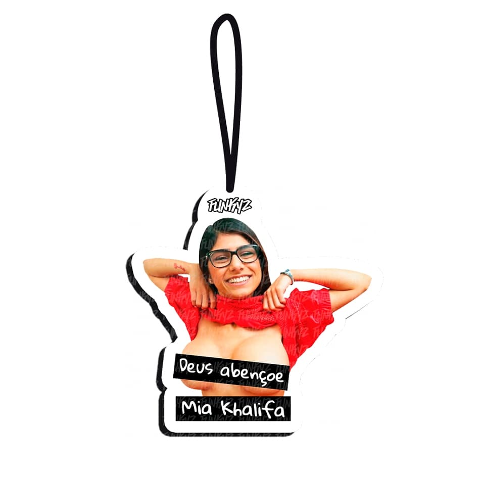 Aromatizante Mia Khalifa Abençoada (Cheirinho de Carro Tipo Little Tree) Funkyz