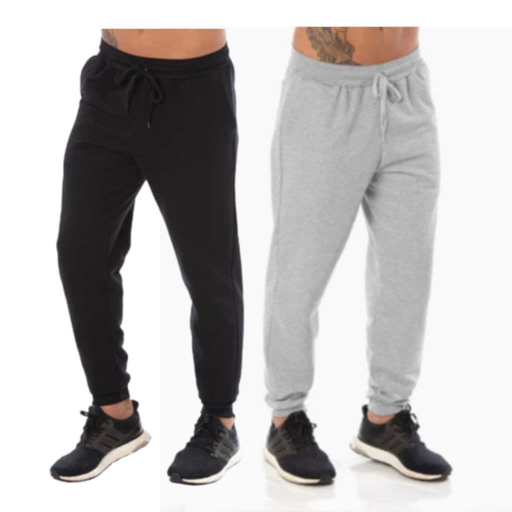 Kit 2 Calças De Moletom Masculina Casual Estilo Jogger
