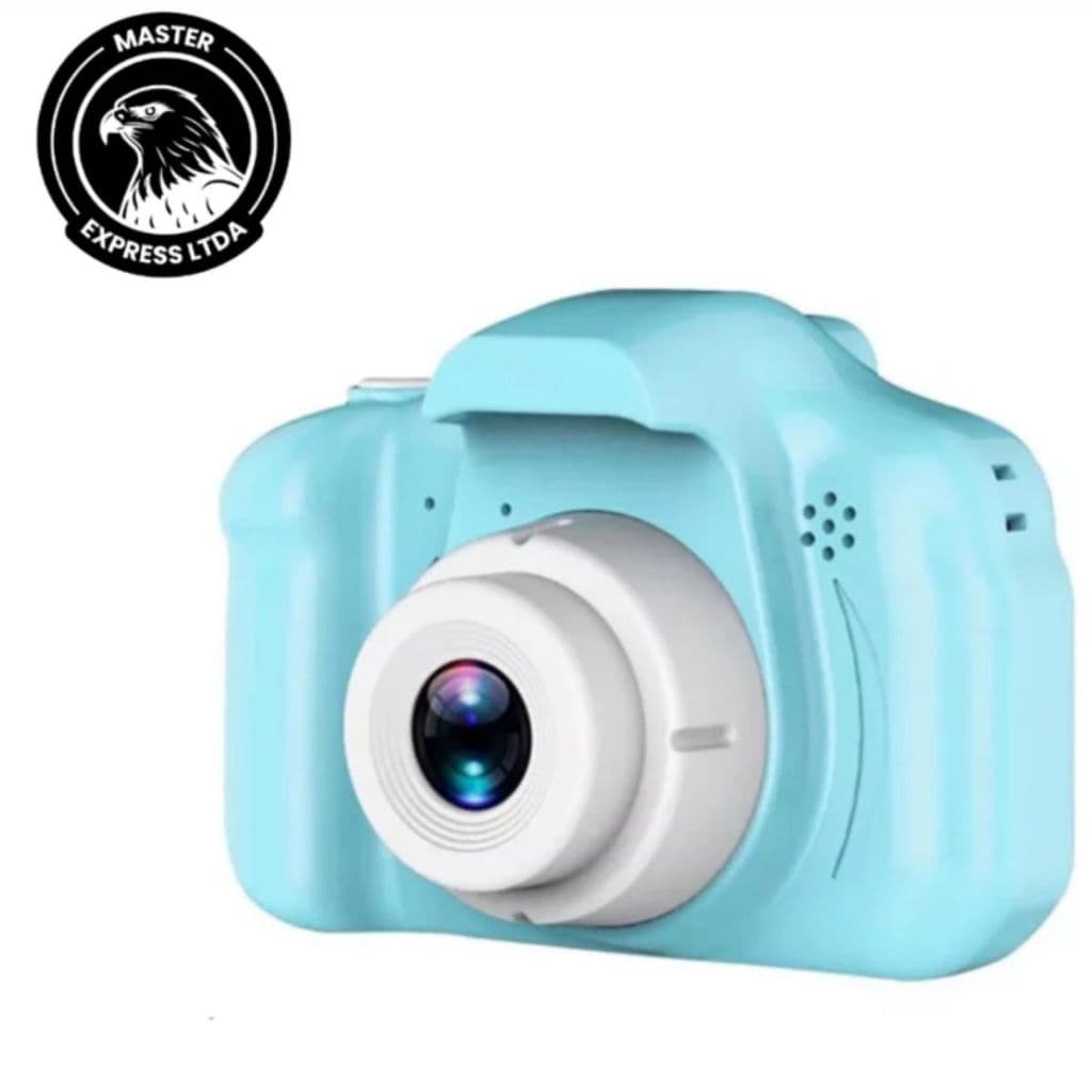 Mini Câmera Digital Azul Com Tela LCD 2.0" 2MP Zoom 4x Câmera Esportiva Portátil Envio Imediato