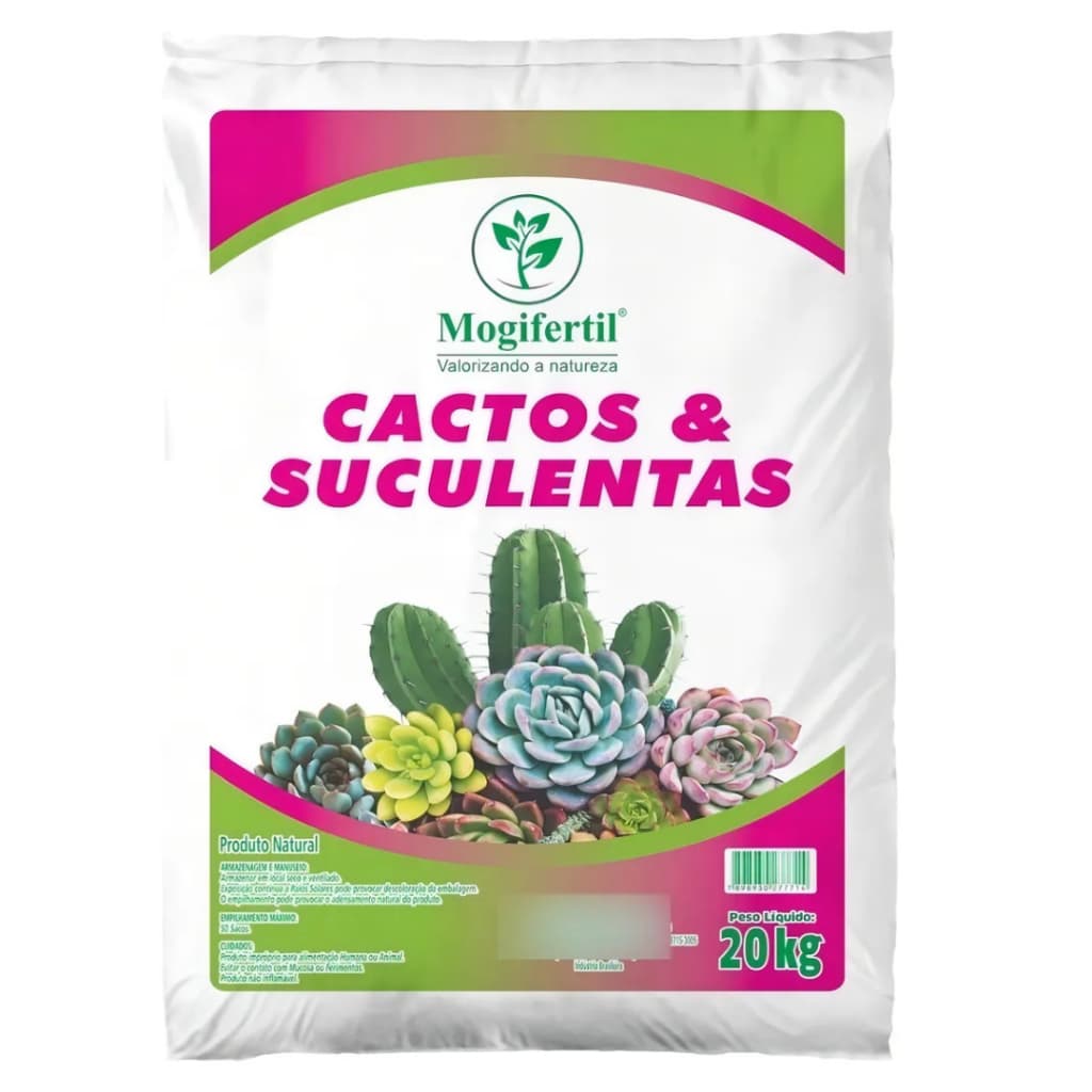 Substrato Cactos E Suculentas 2Kg E 20kg Mogifertil