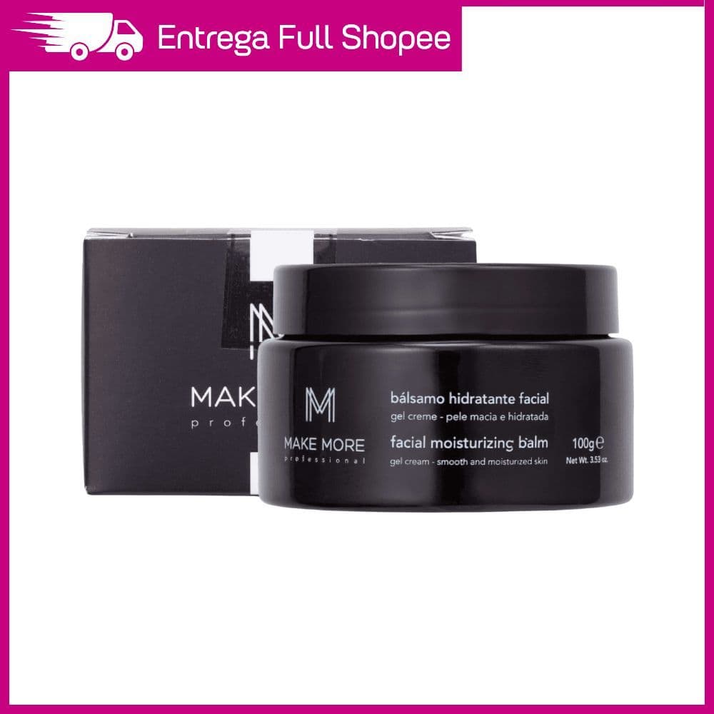 Bálsamo Hidratante Facial Make More 100g Pré Maquiagem Gel Creme Vegano Skin Care