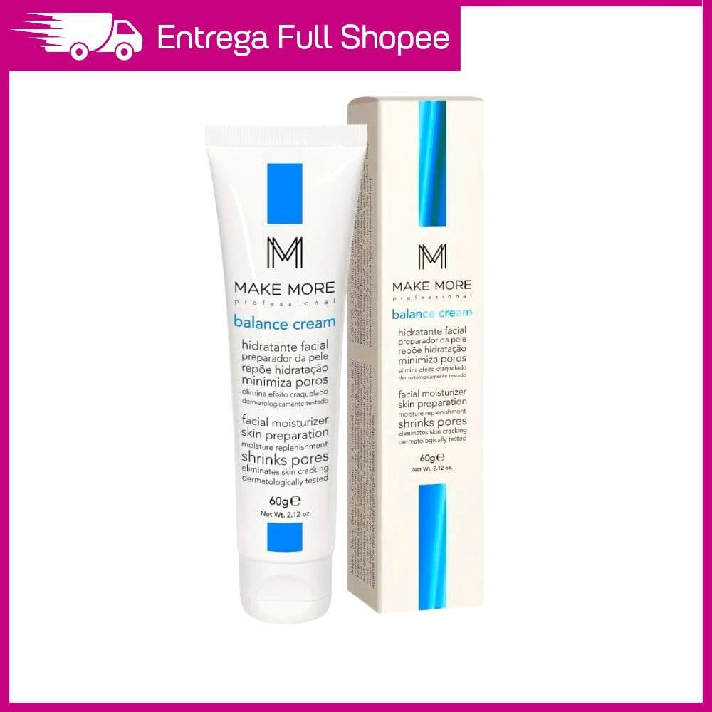 Creme Hidratante Facial Balance Cream Make More 60g Para o Rosto Vegano