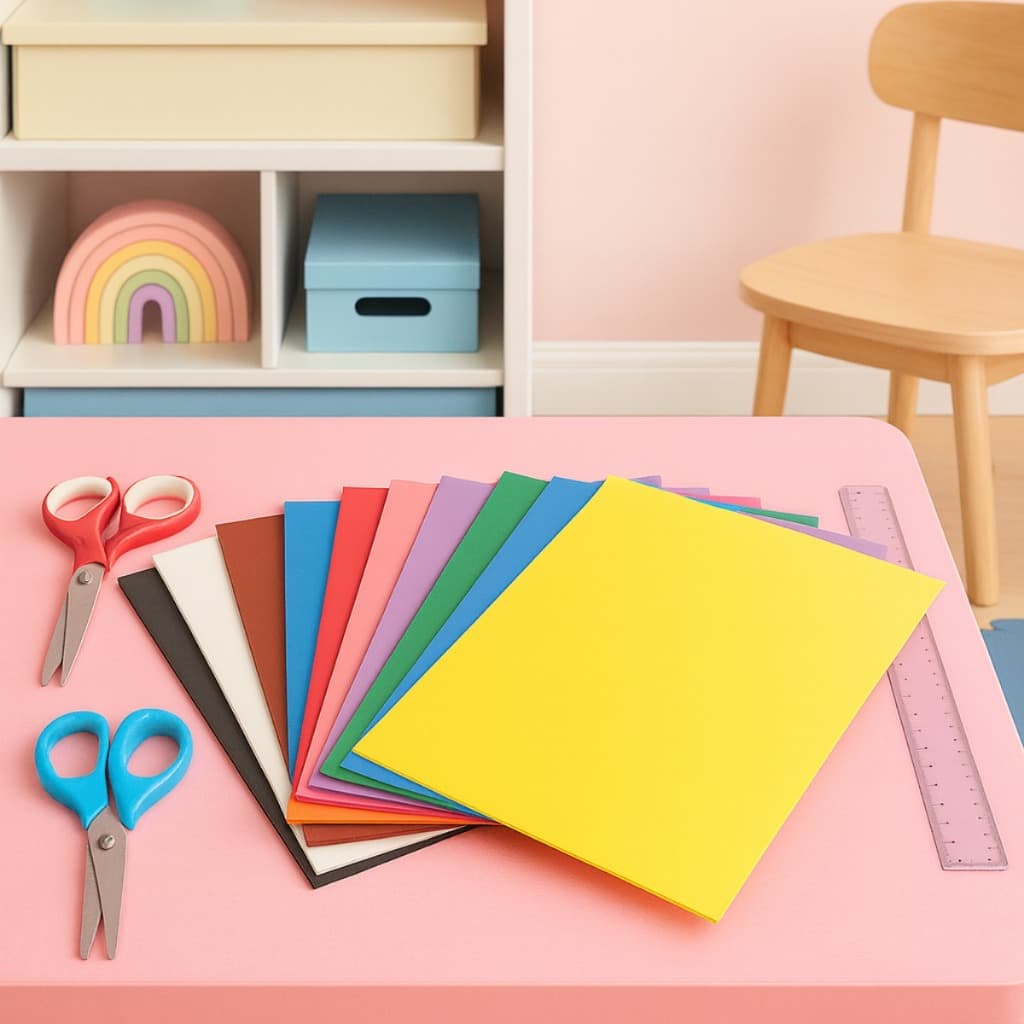 Folhas de EVA A4 Extra Grosso 5mm – Cores Sortidas | Kit 5, 10, 20