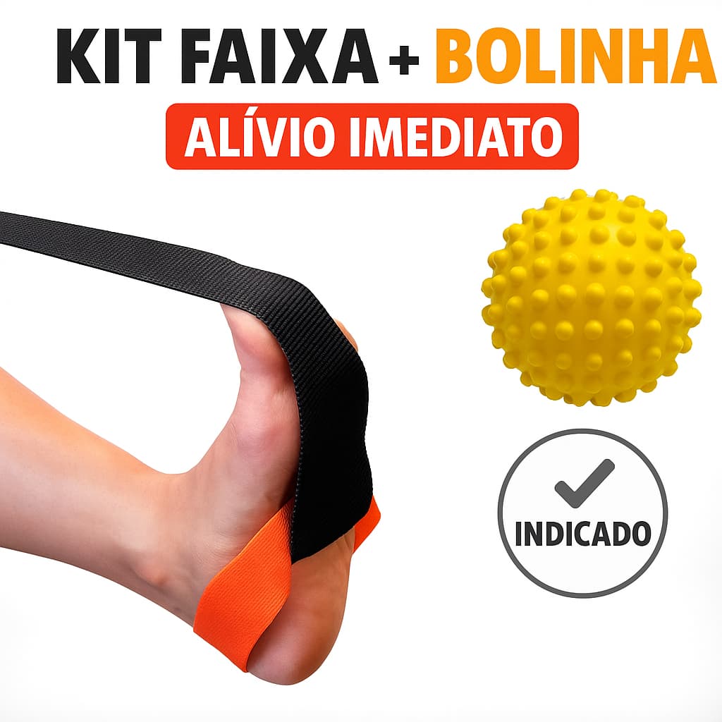 Kit Faixa + Bolinha  De Alongamento, Circulação, Funcional, Fisioterapia, Academia e Fortalecimento