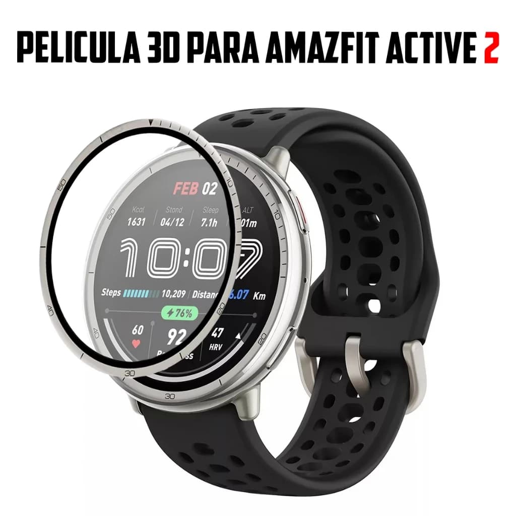 Película Protetora Nano 3d Para Smartwatch Amazfit Active 2
