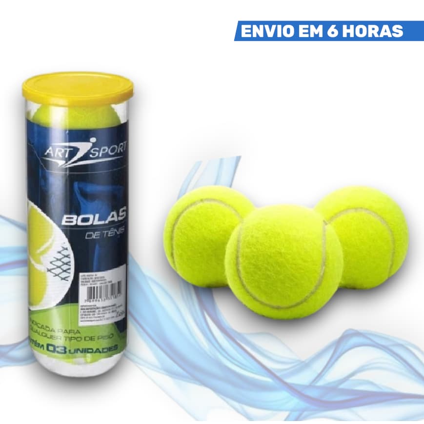 Kit 3 Bola Verdes de Tênis Para Treinamento de Alta Performance no Tubo Borracha 6cm diamentro