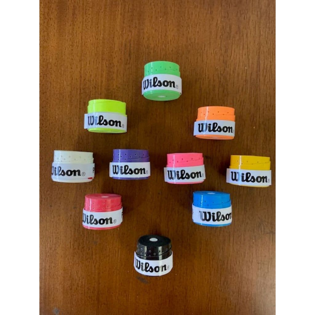 Kit de 06 unidades de OVERGRIP perfurado WILSON super resistente