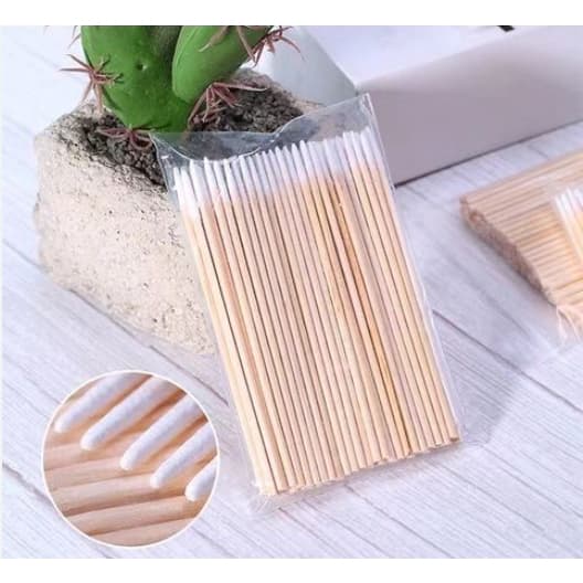 Palitos Com Algodão De Limpeza Alinhamento Henna Micropigmentação Unha e Boca