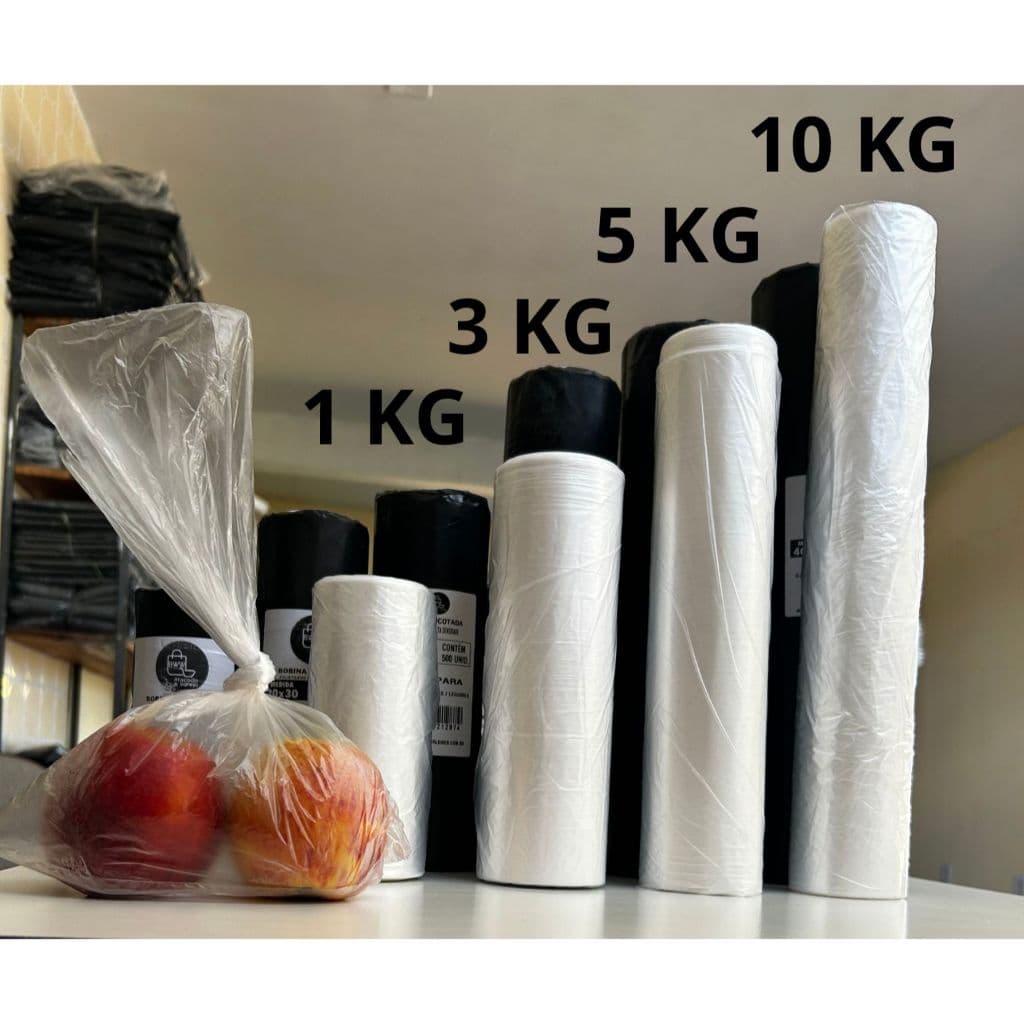 Saco plástico para Freezer Microondas transparente 500 saquinhos