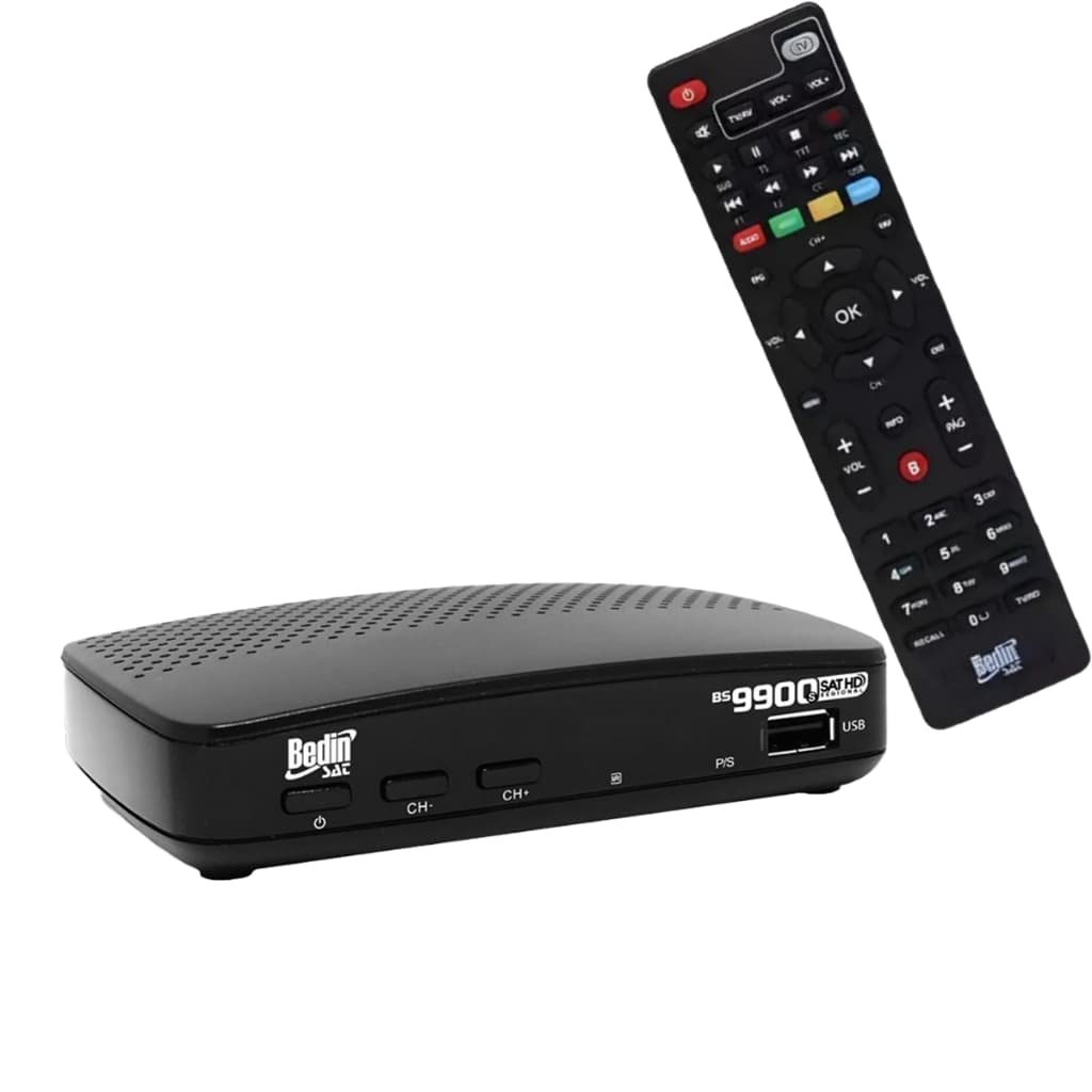 Receptor de antena parabólica digital marca Bedin Sat novo