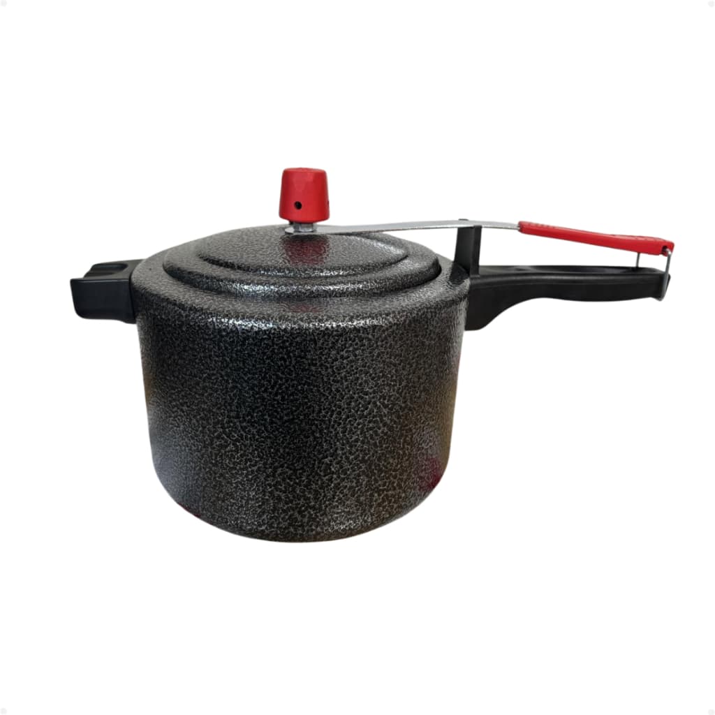 Panela de Pressão Alumino Preto Craqueado Fechamento Interno 4,5 Litros