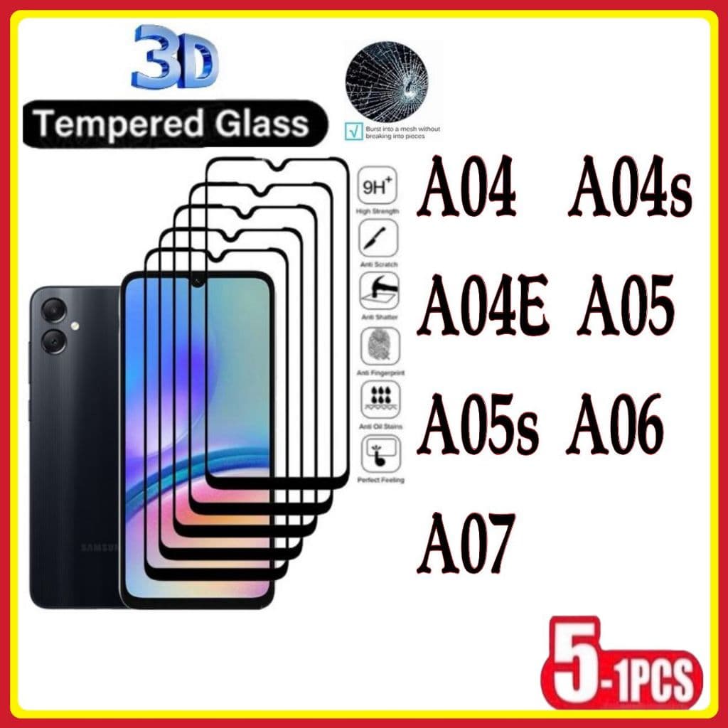 Película de Vidro Temperado 3D Samsung A04 A04S A04E A05 A05S A06 A07