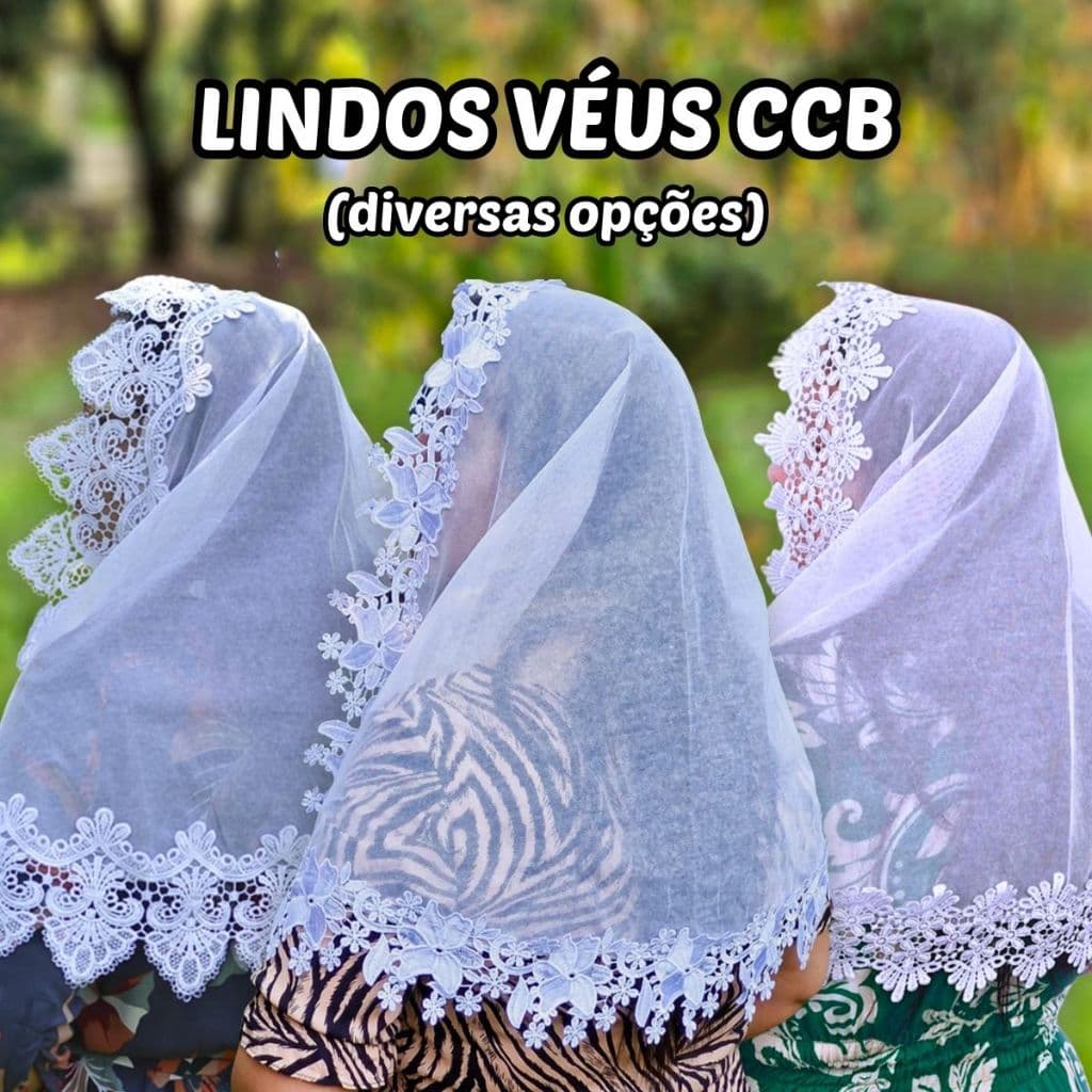 Véu Ccb Congregação Cristã Renda Guipir Diversos Modelos