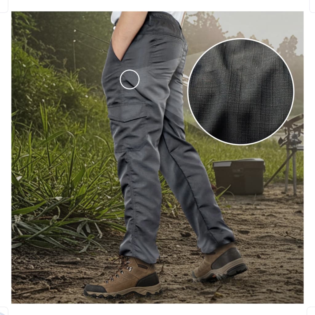 Calça De Trabalho Cargo em Rip Stop Estilo Militar Tática