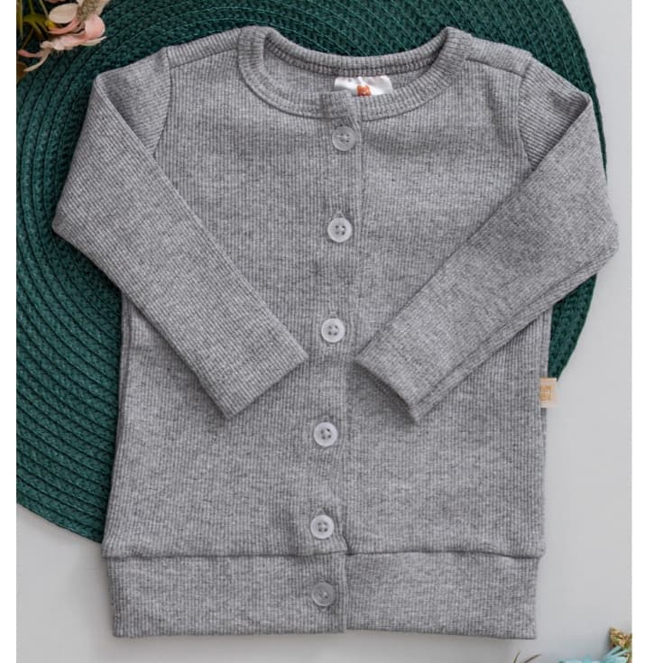 Casaco Infantil Mescla com Botões