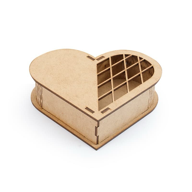 kit caixa coração lisa bobom kit com 10 caixas