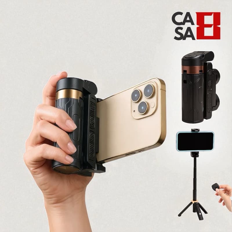 Bastão para Celular Selfie Tripe Camera Retro 360° Portátil com Controle Bluetooth 4 in 1