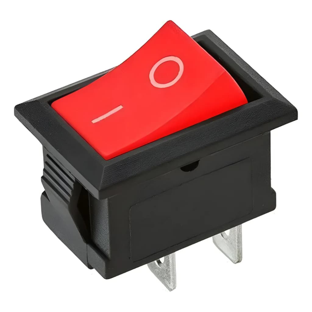 Kit 5 Mini Chave Gangorra Vermelha Liga Desliga Kcd11-101 Vermelho