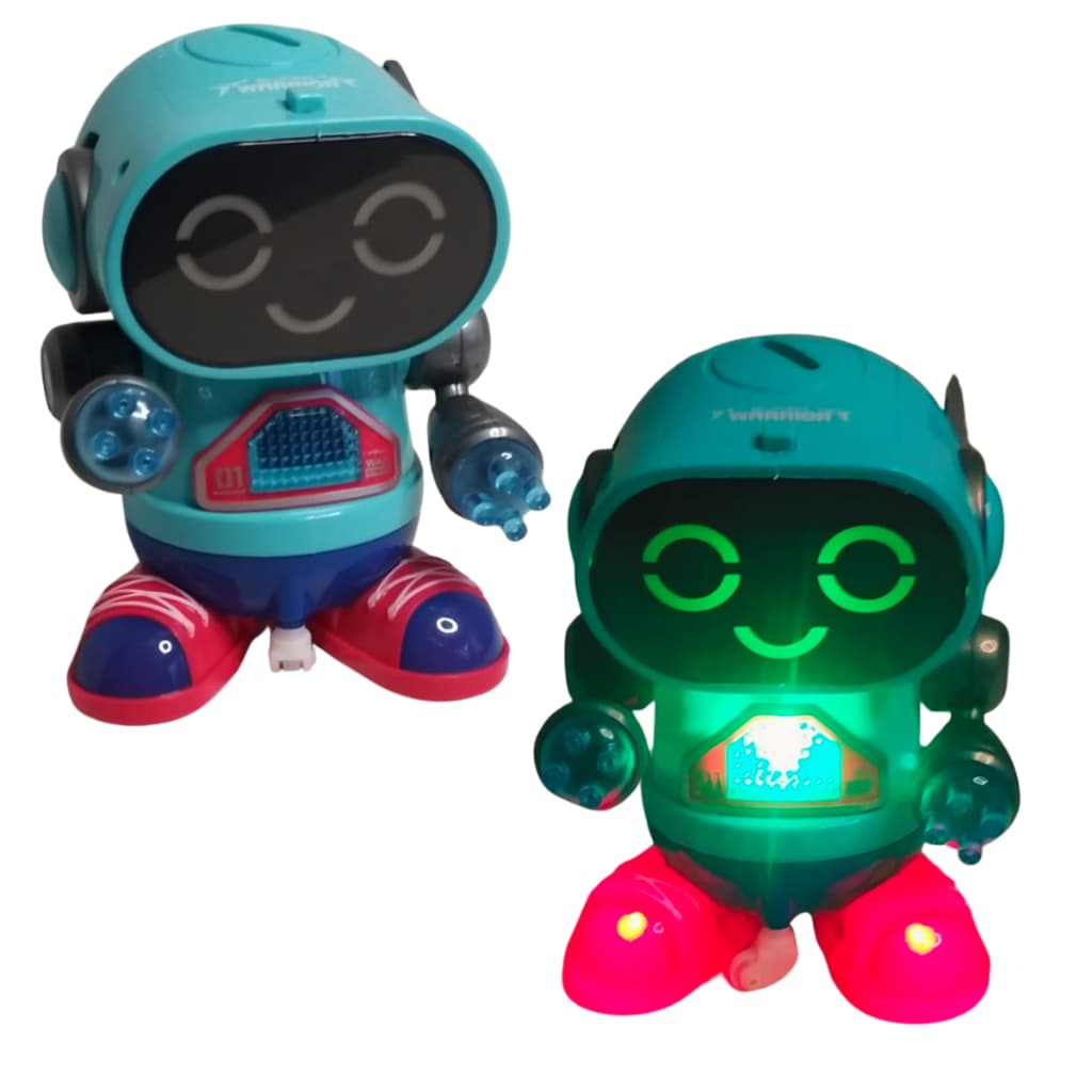 Robô Dançarino Com Luz e Som Brinquedo Robô Rock