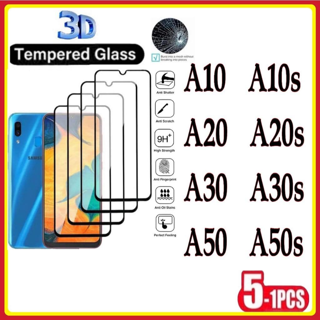 Película de Vidro Temperado 3D Samsung A10 A10S A20 A20S A30 A30S A50 A50S