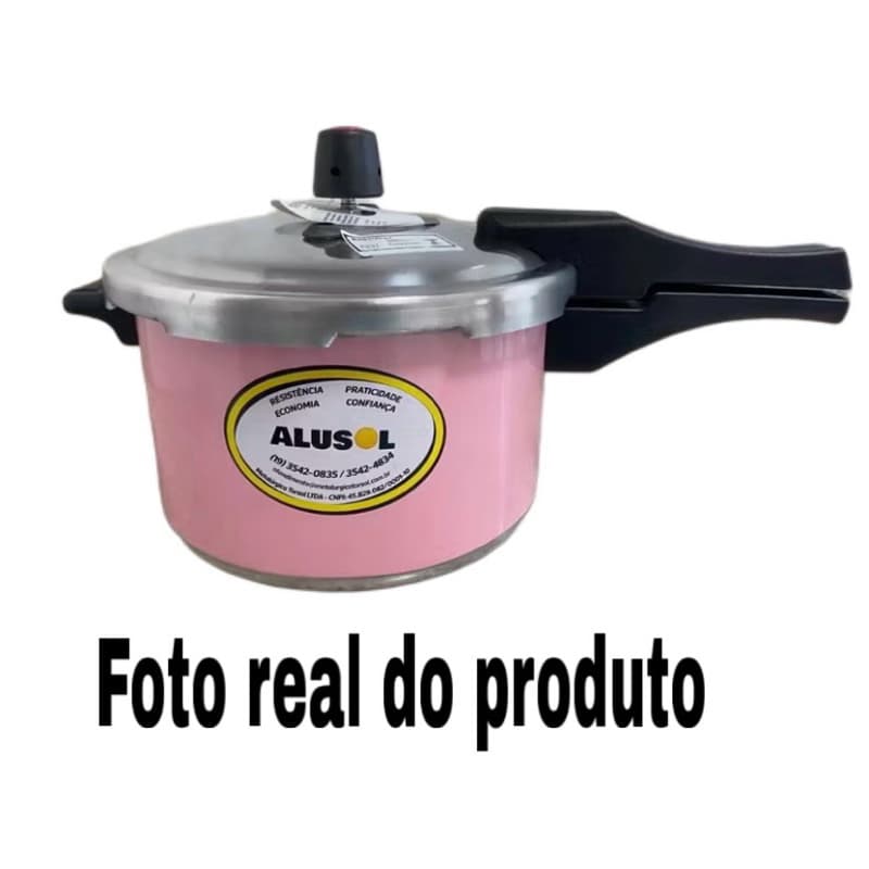 Panela de Pressão 2,5 Litros - Fechamento Externo - Rosa