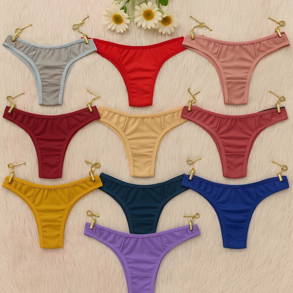 Kit 5 ou 10 Calcinha Adulta Femenina Tanga Tamanho Único (36 ao 42) Calsinha Feminina sexy lingeries