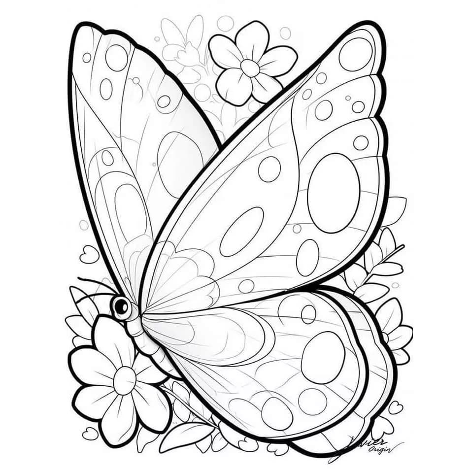 Desenhos para colorir Borboletas - 30 Folhas A4