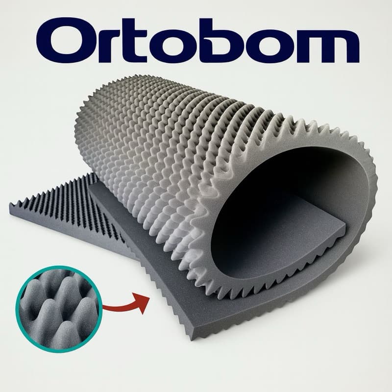 Colchonete Massageador Pillow Top Caixa De Ovo Casca De Ovo Anti-escaras Ortobom Solteiro