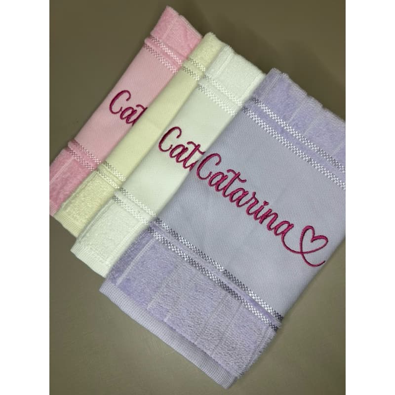 Kit 4 Toalhas de Boca Personalizada