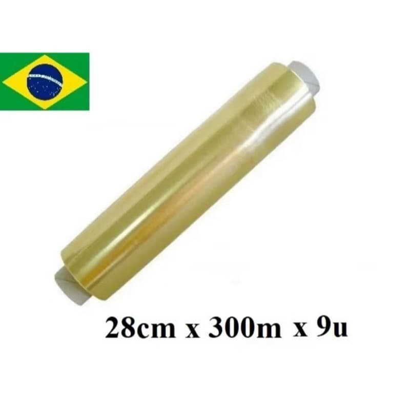 Rolo Bobina Plastico De Filme Pvc 28cm X 300 Metros Qualidade ESTICAVEL