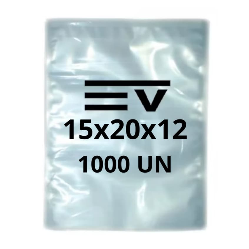 Embalagem Saco a Vacuo alimento  15x20 1000 Unidades