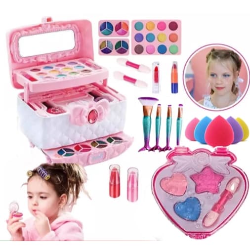 Conjunto de Maquiagem Infantil para Meninas Divertido Blogueirinha Princesa
