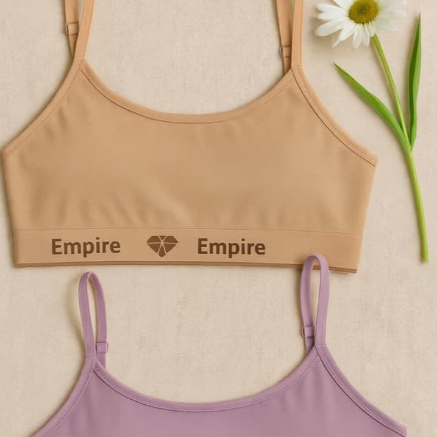 Kit 2 Top Feminino Forrado de Microfibra Sutiã Sem Bojo Top Fitness de Academia Adulto e Juvenil