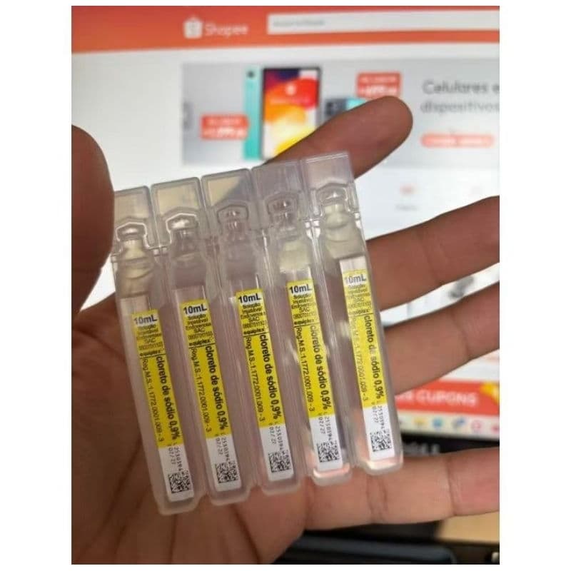 Soro Fisiológico 10ml - Cx C/ 100 Unidades