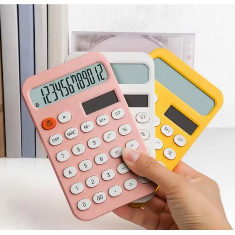 Calculadora Financeira 12 Digitos Dedicada Meninas Computador Pequeno Mini Alto Aparência 6354