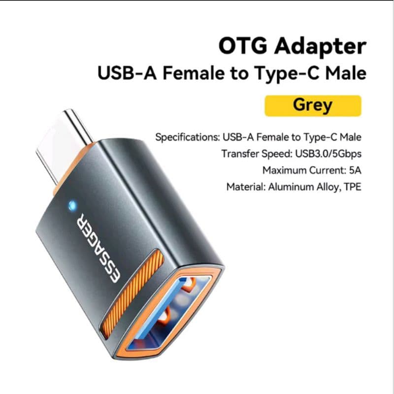 Adaptador USB c 3.0 Macho USB A Fêmea OTG ESSAGER