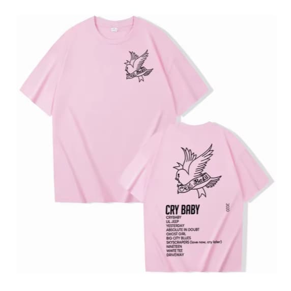Camiseta Camisa Blusa Algodão Unissex Lil peep crybaby camisa lil peep álbum de música