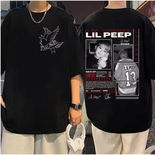 Camiseta Camisa Blusa Algodão Unissex Rapper lil peep álbum Lançamento rap